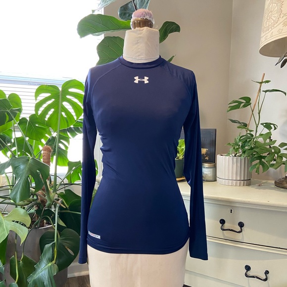 Under Armour HeatGear Long Sleeve Women’s Compression Shirt Size Small - Picture 2 of 10